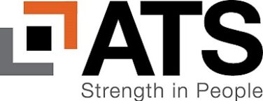 ATS logo white with tagline